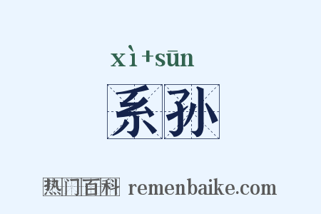 系孙是什么意思的图片